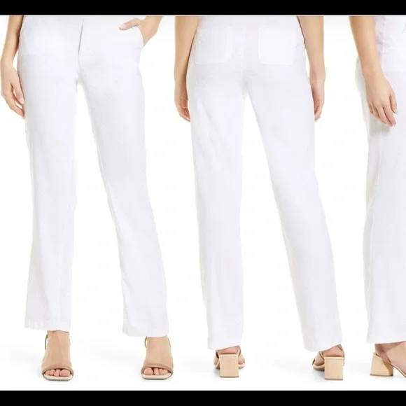 NWT NYDJ LINEN TROUSER Size 12 - Picture 5 of 7